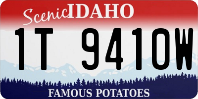 ID license plate 1T9410W