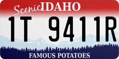 ID license plate 1T9411R