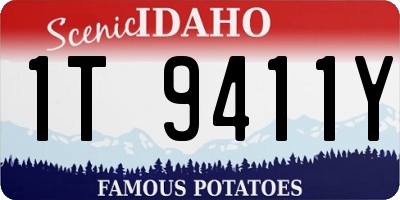 ID license plate 1T9411Y