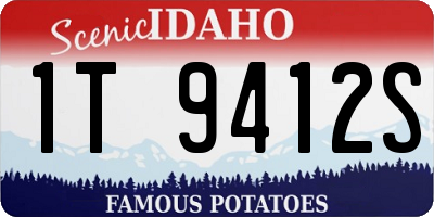 ID license plate 1T9412S