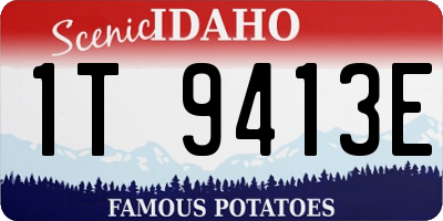ID license plate 1T9413E