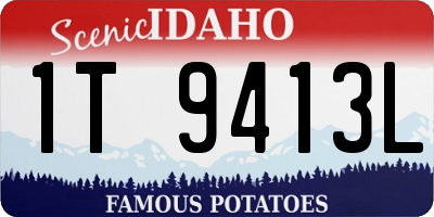 ID license plate 1T9413L