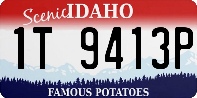 ID license plate 1T9413P