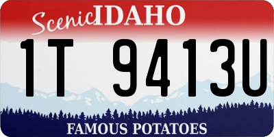 ID license plate 1T9413U