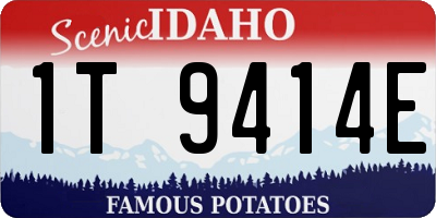 ID license plate 1T9414E
