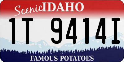ID license plate 1T9414I