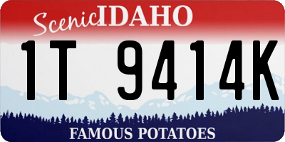 ID license plate 1T9414K