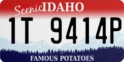 ID license plate 1T9414P