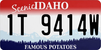 ID license plate 1T9414W