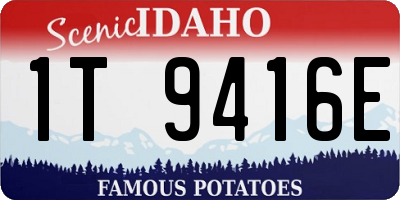 ID license plate 1T9416E