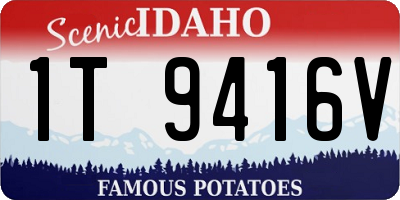 ID license plate 1T9416V
