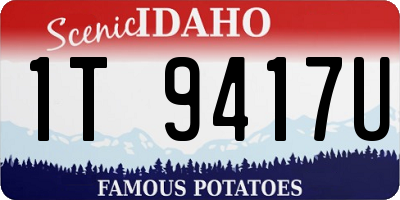ID license plate 1T9417U