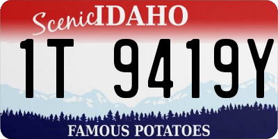 ID license plate 1T9419Y