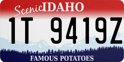 ID license plate 1T9419Z