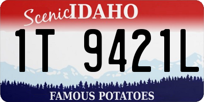 ID license plate 1T9421L