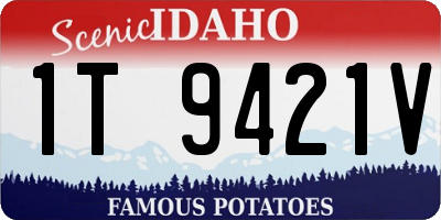 ID license plate 1T9421V
