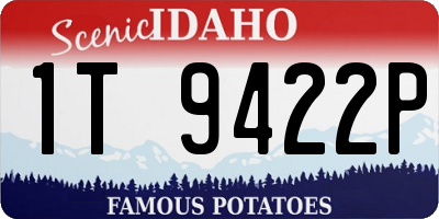 ID license plate 1T9422P