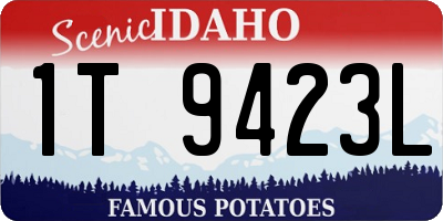 ID license plate 1T9423L