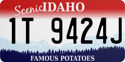 ID license plate 1T9424J