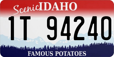 ID license plate 1T9424O