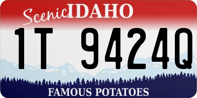 ID license plate 1T9424Q