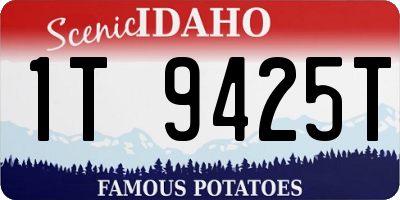 ID license plate 1T9425T