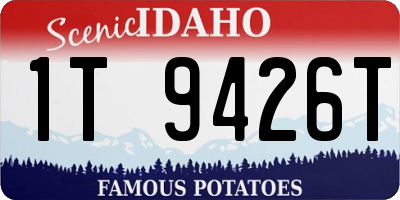 ID license plate 1T9426T