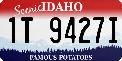 ID license plate 1T9427I