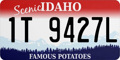 ID license plate 1T9427L