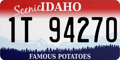 ID license plate 1T9427O