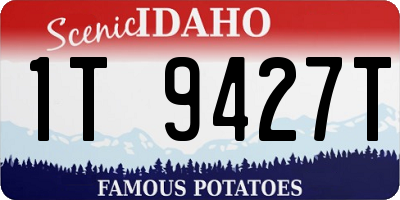 ID license plate 1T9427T