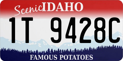 ID license plate 1T9428C
