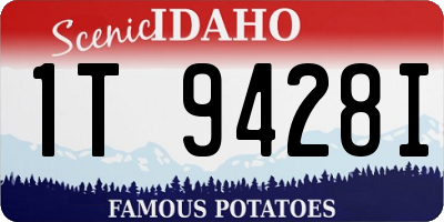 ID license plate 1T9428I