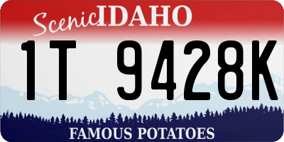 ID license plate 1T9428K