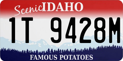 ID license plate 1T9428M