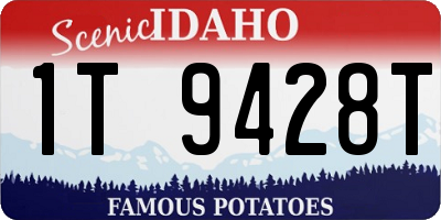 ID license plate 1T9428T
