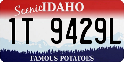 ID license plate 1T9429L
