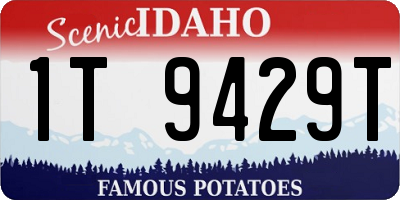 ID license plate 1T9429T
