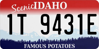 ID license plate 1T9431E