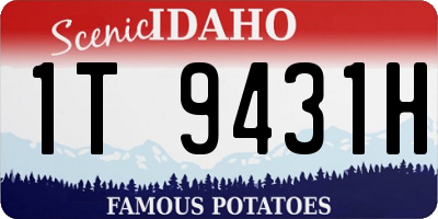 ID license plate 1T9431H