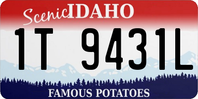 ID license plate 1T9431L