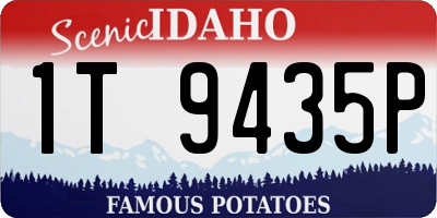 ID license plate 1T9435P