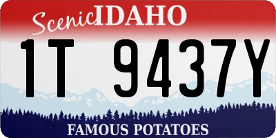 ID license plate 1T9437Y