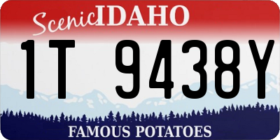 ID license plate 1T9438Y
