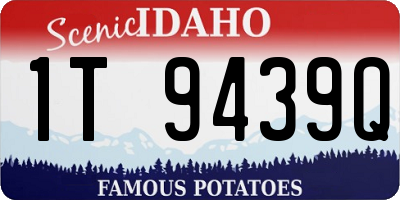 ID license plate 1T9439Q