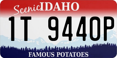 ID license plate 1T9440P