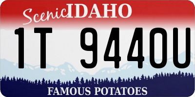 ID license plate 1T9440U