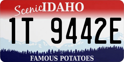 ID license plate 1T9442E