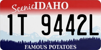 ID license plate 1T9442L