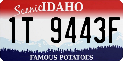 ID license plate 1T9443F